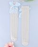 KIDLINGSS Bow Applique Detailed Socks - Grey