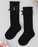 KIDLINGSS Bow Applique Detailed Socks - Black