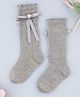 KIDLINGSS Bow & Heart Applique Detailed Socks - Grey