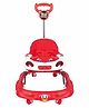 Baby Push Walker with Music & Lights | Toddler Musical Activity Walker with Steering Wheel, Smooth Wheels & Back Support | Baby Walker for Early Walking(Red)