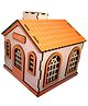 Gyanotoy Wooden Bank House Piggy Bank for Kids | 12x12x12 cm | Multicolor Non-Toxic Painted | Money Management Piggy Bank for Children