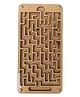 GYANOTOY Wooden Labyrinth Ball Maze Game | Phone Shape(Small) | 6 Balls, 16x8 cm | Screenfree Indoor Game | Cognitive & Motor Skill Development | Age 5 years+