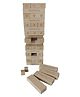 GYANOTOY Wooden Bonding Tower with Fun Action & Engaging Prompts | 48 Blocks with Prompts & Dice  | 7.5×7.5x24 cm | Ideal for Family & Friends | Age 5 years+