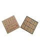 Gyanotoy Wooden Puzzle Combo Set | Number Slide Puzzle 124 | 6x6 Sudoku Logic Puzzle | Set of 2 Brain Development Games for Kids | Improves Focus, Logic & Problem Solving |  Age 5 Years+