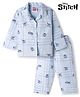 Babyhug Disney Cotton Woven Full Sleeves Co-ords Night Suit With Lilo & Stitch - Blue