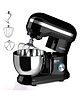 AGARO Royal Stand Mixer 1000W 5L Stainless Steel Bowl 8 Speed Setting With Whisking Cone Mixing Beater Dough Hook Splash Guard Black