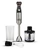 AGARO Grand 1000 Watts Hand Blender With Chopper, Jar & Whisker, 2 Variable Speed Modes & Speed Regulator, Stainless Steel Blades(Black)