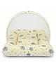 Toddylon Baby Net Bed Cotton Bedding Set with Mosquito Net (0-6 Months) Yellow