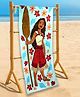 Yellow Bee Cotton Knit Disney Princess Featuring Moana Printed Bath Towel - Multi Colour