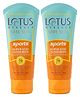 Lotus Herbals Safe Sun Sports Super-Stay Sunblock Spf 70 Pa+++| Calendula And Chamomile| 80 g Each ( Pack Of 2 )