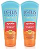 Lotus Herbals Safe Sun Sports Pro-Defence Sunblock | Spf 100 | Pa+++ | Highest Uv Protection | 80 g Each ( Pack Of 2 )