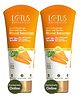 Lotus Botanicals Carrot & Niacinamide Glow And De-Tan Mineral Sunscreen | Spf 50+ | Pa++++| 50 g ( Pack Of 2 )