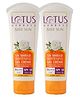 Lotus Herbals Safe Sun Uv Shield Whitening Gel Cream | Spf 50 | Pa +++ | Uva & Uvb Protection |100 g( Pack Of 2 )