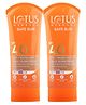 Lotus Herbals Safesun 3In1 Matte Look Daily Sunscreen|Tinted Sunscreen| Spf 40 Pa+++| All Skin Types | 50 g ( Pack Of 2 )