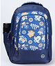 PB Pearlbags DOLLAR 18L Printed Casual Backpack,3 Compartment,Premium Fabric,Water Resistant School & College Bag for Boys and Girls,Office & Travel Bag for Men and Women D.Blue - Height 18 Inches