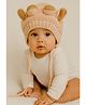 Tipy Tipy Tap Ear Applique Detailed Cap - Beige - Circumference 35 Cm