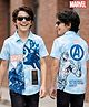 Pine Kids Marvel 100% Cotton Knit Half Sleeves Shirt With Front & Back Avengers Graphics-Multicolour