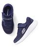 Skechers Casual Shoes With Velcro Closure & Logo Design - Navy Blue