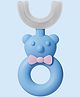 Bebe Burp Kids U-Shape Toothbrush (Gentle 360° Cleaning for Toddlers, Blue)
