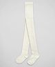 The Sandbox Clothing Co Cotton Knit Self Designed Stockings - White