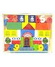 Azhari Wooden Building blocks 42 pieces with numbers and signs For kids Multicolor