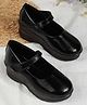 SHOES FOR JUNIORS Solid Velcro Closure Mary Jane Ballerinas - Black