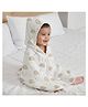 OBABY 6 Layer Printed Muslin Baby Hooded Blanket Premium Cotton, Soft & Breathable.