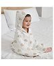 OBABY 6 Layer Printed Muslin Baby Hooded Blanket Premium Cotton, Soft & Breathable. Pack Of 2