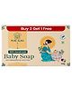 Pure Aura Handmade Baby Soap Buy 3 Get 1 Free (100g Each) | Pure, Mild Cleansing for Soft, Healthy Baby Skin