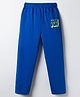 Kookie Kids Single Jersey Knit Full Length Lounge Pant With Have Fun Print - Blue