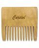 Cursive Neem Wood Wide Teeth Beard Comb -Pack of 1