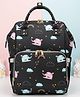 Purple Tots Maternity Diaper Bag Rainbow Print - Black