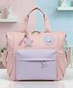 Purple Tots Solid Maternity Diaper Bag - Purple & Pink