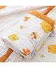 Purple Tots Muslin 6 Layer Towel Cum Blanket - Orange