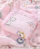 Purple Tots Muslin 6 Layer Towel Cum Blanket - Pink