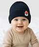 Sportking Knit Penguin Patch Detailed Beanie Cap - Navy Blue - Circumference 33 Cms