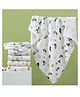 LittleBoo Baby Super Soft Absorbent Muslin 6 Layer Towel Cum Blanket Size 50 x100cm (Print May VaryPack of 1)