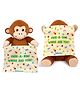 Skillmatics Peek-A-Boo Monkey  Interactive Plush with Sound & Motion, Soft Fuzzy Battery-Operated Toy for Babies & Toddlers, Developmental Toy - Height 22 cm