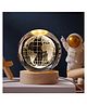 Chocozone Crystal Ball Night Light, 2.4Inch Glass Ball Night Lamp Table Lamp for Bedroom Decorative Items for Home (Globe)