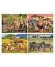 Chocozone 40 Pcs Animal Jigsaw Puzzle for Kids, Educational Puzzles for Kids Boys and Girls (29cm x 22cm) - Pack of 4