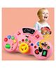 Chocozone Montessori Busy Board with Led Lights Travel Friendly Educational Gaming Console Preschool Toys for Kids Busy Board for Toddlers 1-3 Years (Pink)