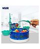 NHR Magnetic Fishing Game for Kids with Rotating Pond, Light & Music Toy for Kids| Electric Fishing Playset with 2 Rods & 9 Magnetic Fish | Skill Development Indoor Game Toy