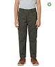 Pranava Organic Cotton Woven Solid Cargo Pants - Olive Green