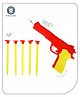 Aditi Toys Kids Toy Gun Set with 5 Vacuum Stick Darts - Safe & Durable Toy for Hand-Eye Coordination and Intellectual Development (Red)