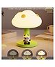 FLAZE Rechargeable Silicone Mushrooms Panda Sitting Night Light for Kids ,3 Type LED Changing Lamp ,Adorable Room Decor & Gift for Toddlers- PACK OF -1 - ( COLOR MAY VARY )