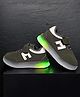 Maimne Colour Blocked Velcro Closure LED Shoes - Grey