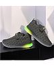 Maimne Abstract Designed Velcro Closure LED Shoes - Green