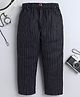 BAATCHEET Cotton Woven  Striped Pant - Black