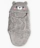 TERI BERI Baby Sleeping Bag with Hood | Soft Fleece Bear Swaddle Blanket for Infants & New Born Baby | Cozy, Warm & Breathable Wrapper Easy to Carry & Travel 0-6 Months