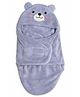 TERI BERI Baby Sleeping Bag with Hood | Soft Fleece Bear Swaddle Blanket for Infants & New Born Baby | Cozy, Warm & Breathable Wrapper Easy to Carry & Travel 0-6 Months